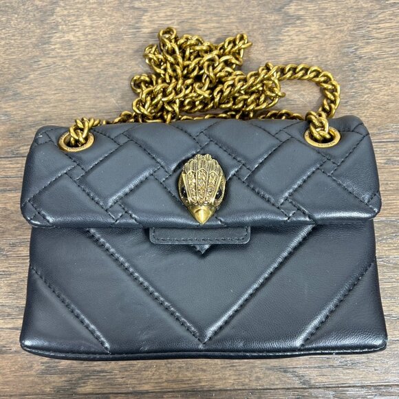 KURT GEIGER Mini Kensington Quilted Bag Black EUC